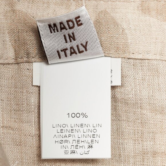 Brunello Cucinelli SS/24 Natural Ramage Floral-Print Linen Slouchy Trousers - Picture 10 of 13